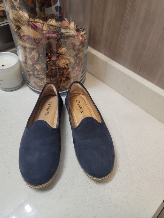 Charix Shoes - Charix Blue Slip On Shoes Size 36.5/6